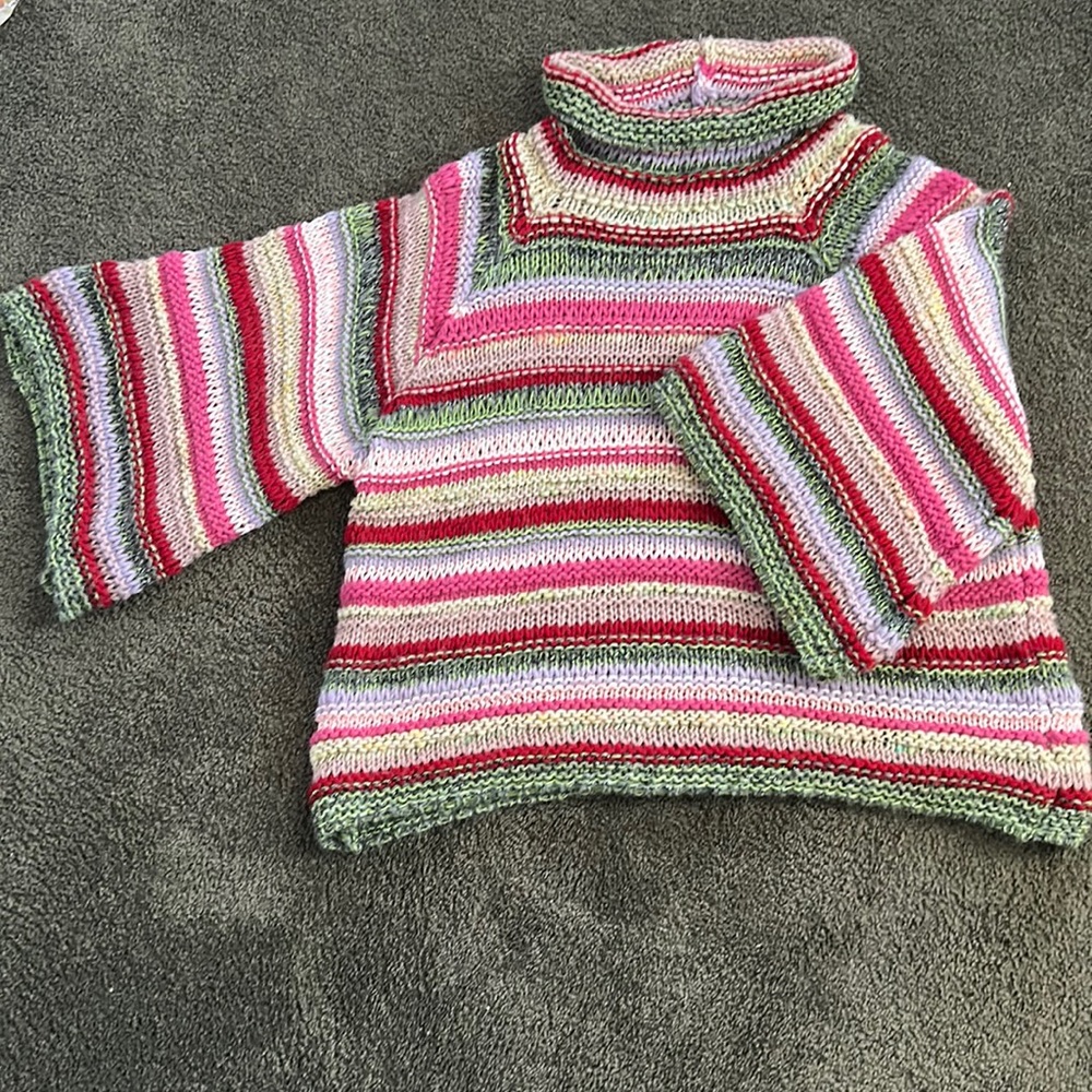Anthropologie  colorful, metallic threaded, wide sleeved hippie sweater!